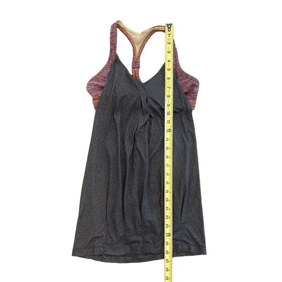 Lululemon Multicolored Practice Freely Tank‎ Top with Bra Size 6 - Picture 10 of 11